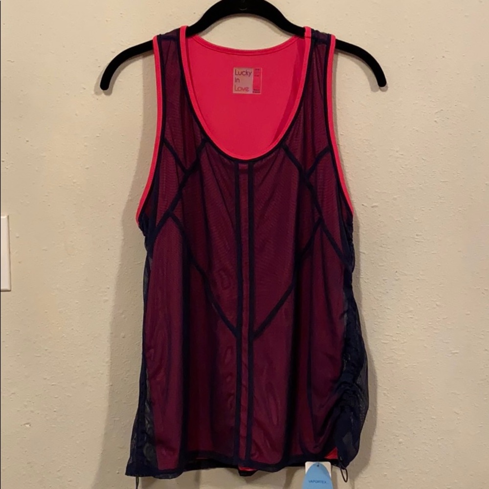 Lucky in Love Women’s Athena Mesh Layered Tank